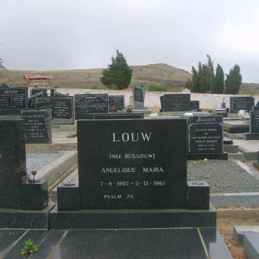 LOUW Angelique Maria nee RUSSOUW 1907-1982