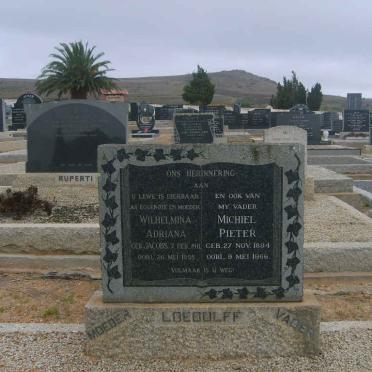 LOEDLOFF Michiel Pieter 1894-1966 &amp; Wilhelmina Adriana JACOBS 1911-1955