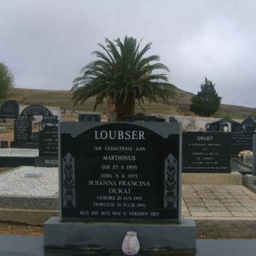 LOUBSER Marthinus 1905-1975 &amp; Susanna Francina 1905-1996