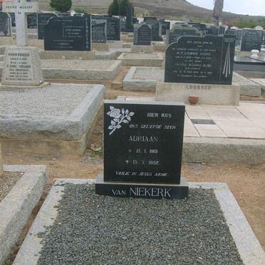 NIEKERK Adriaan, van 1919-1952