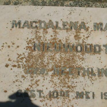 NIEUWOUDT Magdalena Maria nee NEETHLING -1940