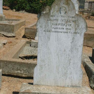 NIEKERK Jacobus Wilhelmus, van -1905