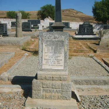 PIENAAR Andries J. 1882-1952 &amp; Mar?