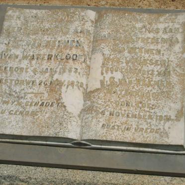 REENEN J.G., van 1953-192? &amp; Barbara Fredrika LOUBSER -1931