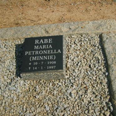 RABE Maria Petronella 1908-1997