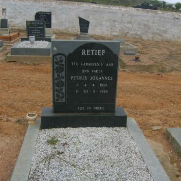 RETIEF Petrus Johannes 1928-1985