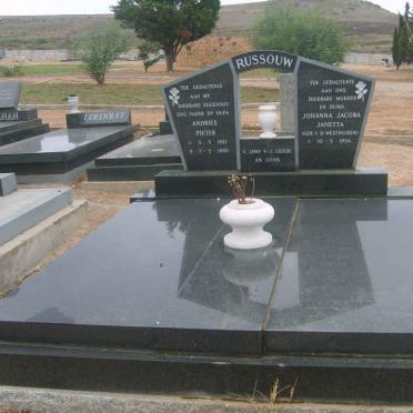 RUSSOUW Andries Pieter 1921-1985 &amp; Johanna Jacoba Janetta V.D. WESTHUIZEN 1934-