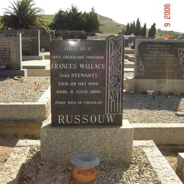 RUSSOUW Frances Wallace nee STEWART 1880-1960