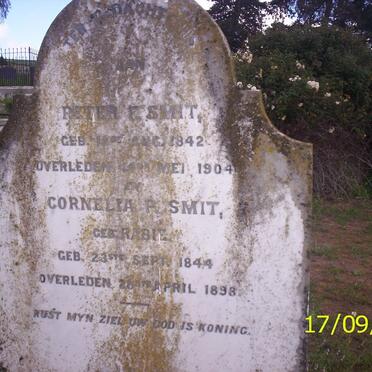 SMIT Pieter E. 1842-1904 &amp; Cornelia P. RABIE 1844-1898