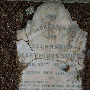 SMUTS Stephanus Marthinus 1862-1917