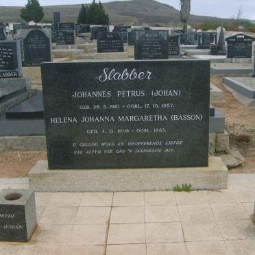 SLABBER Johannes Petrus 1910-1957 &amp; Helena Johanna Margaretha BASSON 1908-1983