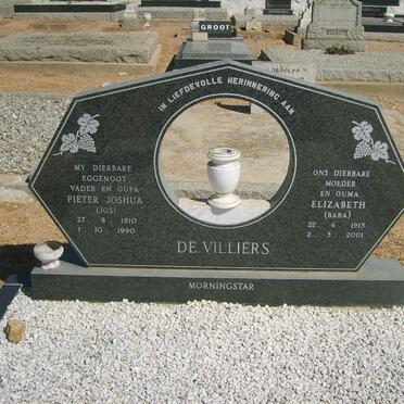 VILLIERS Pieter Joshua, de 1910-1990 &amp; Elizabeth 1913-2001