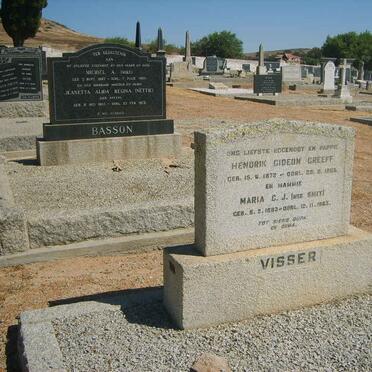 VISSER Hendrik Gideon Greeff 1872-1955 &amp; Maria C.J. SMIT 1883-1963