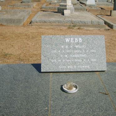 WEBB W.M.H. 1915-1984 &amp; C.M. 1912-1992