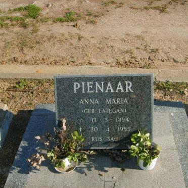 PIENAAR Anna Maria nee LATEGAN 1894-1985