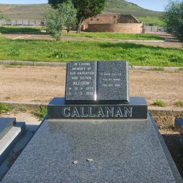 CALLANAN Allison 1973-1992