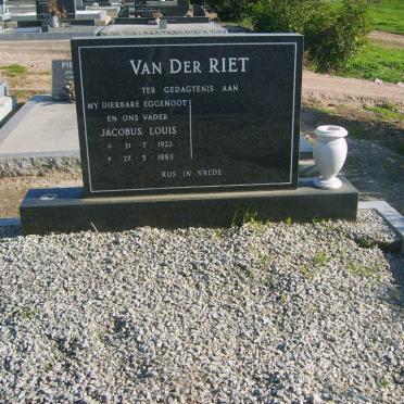 RIET Jacobus Louis, van der 1922-1983