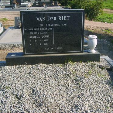 RIET Jacobus Louis, van der 1922-1983