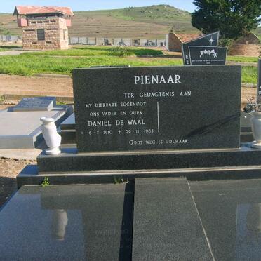 PIENAAR Daniel de Waal 1910-1985