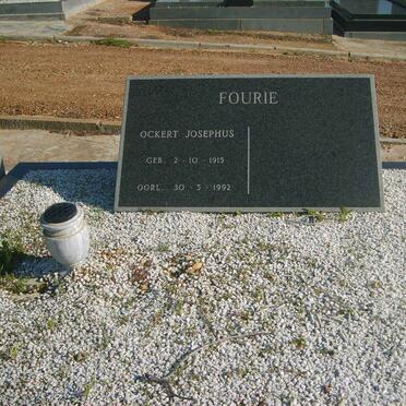 FOURIE Ockert Josephus 1915-1992