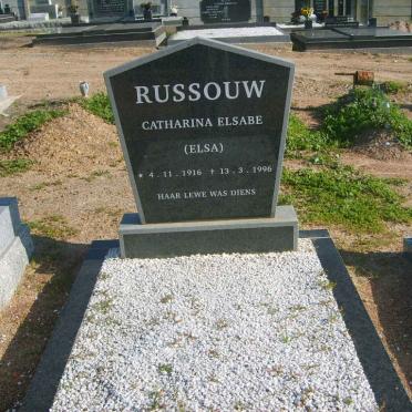 RUSSOUW Catharina Elsabe 1916-1996