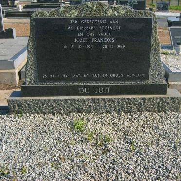 TOIT Jozef Francois, du 1924-1989