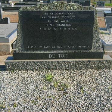 TOIT Jozef Francois, du 1924-1989