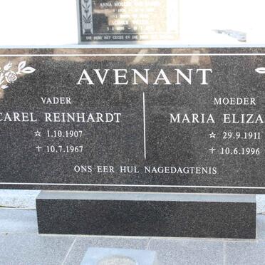 AVENANT Carel Reinhart 1907-1967 &amp; Maria Elizabeth 1911-1996
