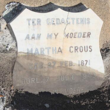CROUS Martha 1871-1943