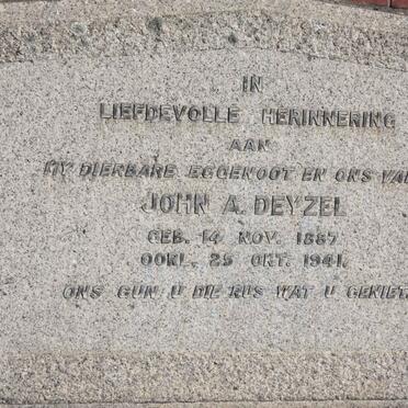 DEYZEL John A. 1887-1941