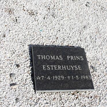 ESTERHUYSE Thomas Prins 1929-1983