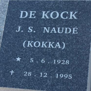 KOCK J.S. Naude, de 1928-1995