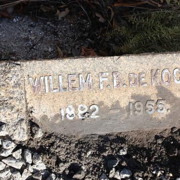 KOCK Willem F.B., de 1882-1955