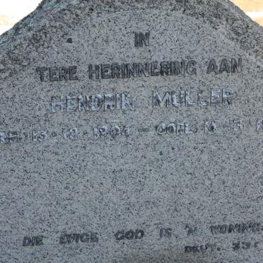 MULLER Hendrik 1904-1961