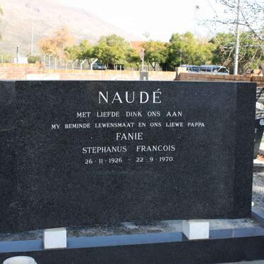 NAUDE Stephanus Francois 1926-1970
