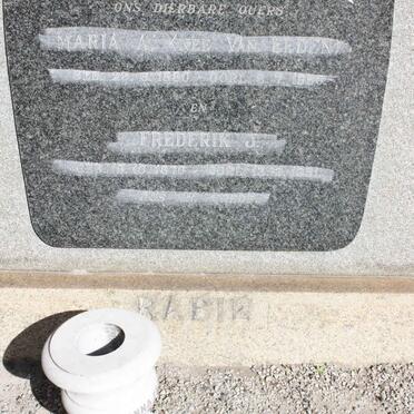 RABIE Frederik J. 1870-1951 &amp; Maria A. VAN EEDEN 1880-1950