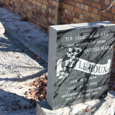 ROUX Martha Maria, le 1894-1969