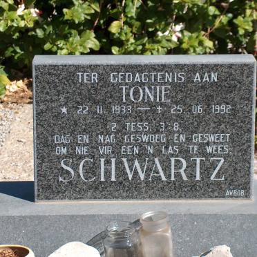 SCHWARTZ Tonie 1933-1992