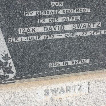 SWARTZ Izak David 1897-1955