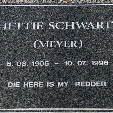 SCHWARTZ Johan George 1895-1960 &amp; Hettie MEYER 1905-1996