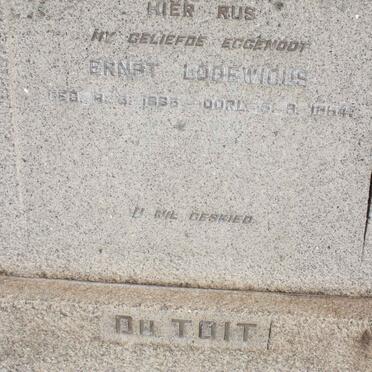 TOIT Ernst Lodewikus, du 1883-1954
