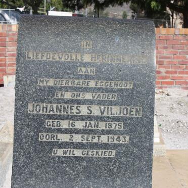 VILJOEN Johannes S. 1875-1943