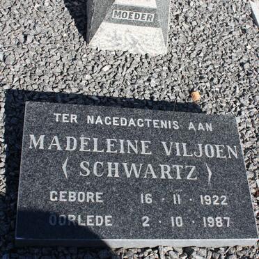 VILJOEN Madeleine nee SCHWARTZ 1922-1987