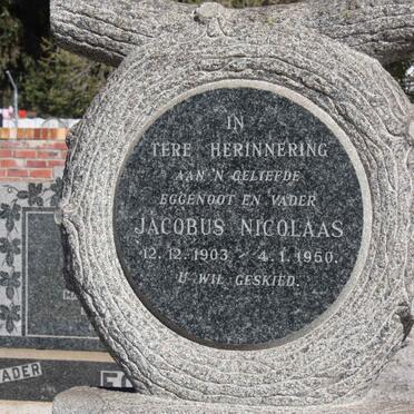 VILLIERS Jacobus Nicolaas, de 1903-1950