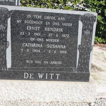WITT Ernst Hendrik, de 1901-1972 &amp; Cathrina Susanna 1904-1992