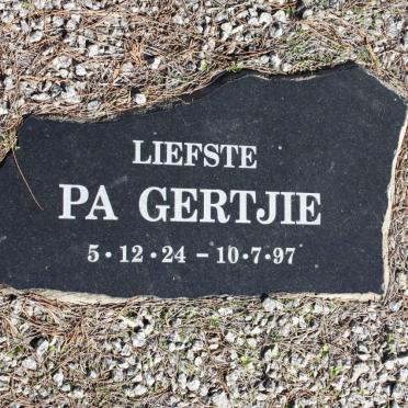 ?? Gertjie 1924-1997