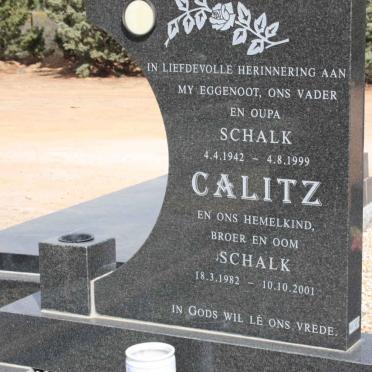CALITZ Schalk 1942-1999  :: CALITZ Schalk 1982-2001