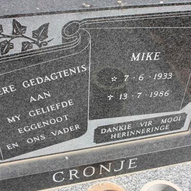 CRONJE Mike 1933-1986