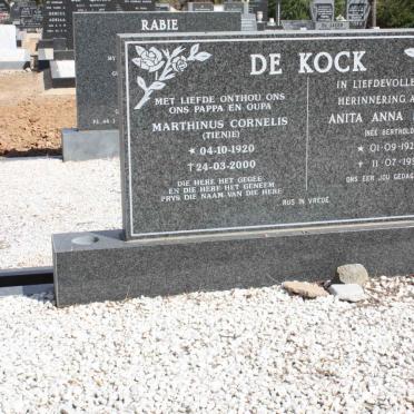 KOCK Marthinus Cornelius, de 1920-2000 &amp; Anita Anna Frieda BERTHOLD 1920-1991