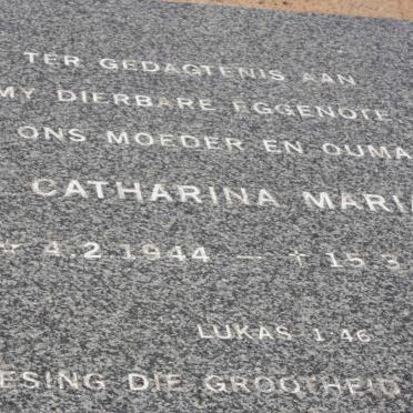 KRIEL Catharina Maria 1944-2000